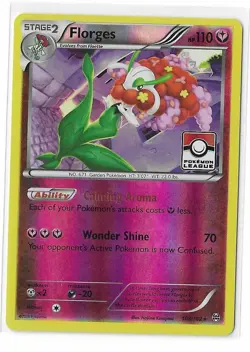 Florges 103/162 League Stamped Promo Reverse Holo Breakthrough Pokemon TCG NM - Image 1