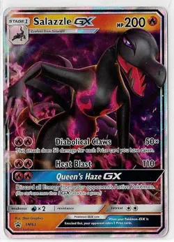 Pokemon Salazzle-GX - SM63 - SM Black Star Promo NM Sun and Moon Promos - Image 1