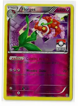 Florges (Pokemon League Stamp) Reverse Foil Pokemon XY BREAKthrough 103/162 LP - Image 1