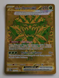 Teal Mask Ogerpon ex 177/131 Hyper Rare SV: Prismatic Evolutions Pokemon NM - Image 1
