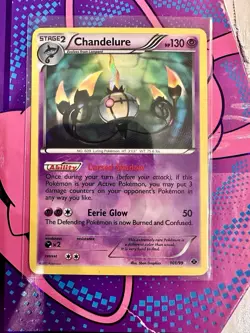 💫 2012 POKEMON NEXT DESTINIES CHANDELURE 101/99 SECRET RARE ‼ NM (Grade Ready) - Image 1
