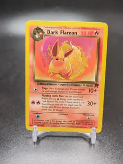 Dark Flareon Uncommon Unlimited Team Rocket 35/82 MP Pokemon TCG - Image 1