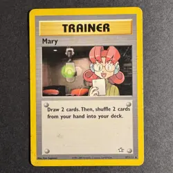 Mary - 87/111 - Neo Genesis - Unlimited - Rare - Pokemon - Damaged - Image 1