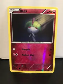 Ralts 100/162 Common Reverse Holo Pokemon BREAKthrough - Image 1