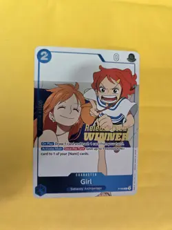One Piece TCG Promo Card P-096 Girl (NAMI heroines) English WINNER - Image 1