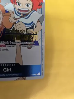 One Piece TCG Promo Card P-096 Girl (NAMI heroines) English WINNER - Image 4