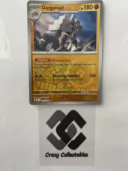 Pokemon Cards Garganacl 123/193 SV Paldea Evolved Reverse Holo Mint Card - Image 1