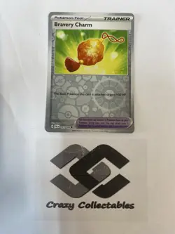 Pokemon Cards Bravery Charm Reverse Holo Trainer 173/193 Paldea Evolved Card - Image 1