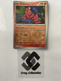 Pokemon Cards Oricorio 033/193 SV Paldea Evolved Reverse Holo Mint Card - Image 1