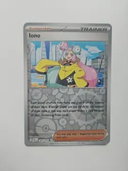 Pokemon Cards Iono 185/193 Reverse Holo Paldea Evolved Mint Card - Image 1