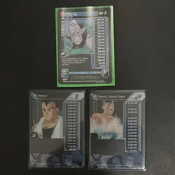 Score Dragon Ball Z TCG 2004 Elder Kai Vegeta Foil Personality Card Lot (3) - Image 1