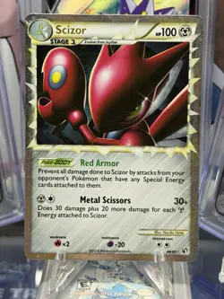 💥 Scizor PRIME 84/90 HGSS Undaunted Ultra Rare Holo Pokemon TCG Card 2010 - Image 1