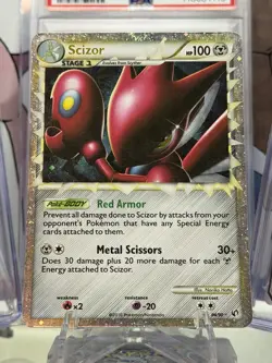 💥 Scizor PRIME 84/90 HGSS Undaunted Ultra Rare Holo Pokemon TCG Card 2010 - Image 2