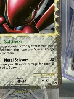 💥 Scizor PRIME 84/90 HGSS Undaunted Ultra Rare Holo Pokemon TCG Card 2010 - Image 5