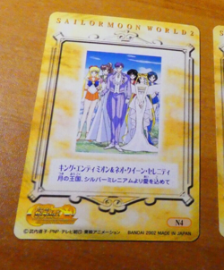 SAILORMOON WORLD 2 JAPANESE CARDDASS CARD REG CARTE N4 MADE IN JAPAN 2002 ** - Image 2