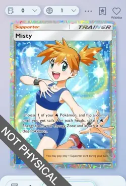 Pokemon TCG POCKET - Misty Full Art 2⭐, Genetic Apex, English - Image 1
