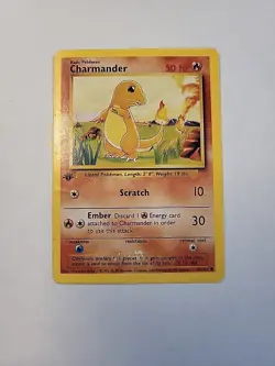 1999 Pokemon Base Set 1st Edition Charmander 46/102 (English) MP - Image 2