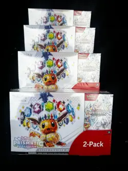 Pokemon TCG Prismatic Evolutions Costco 2-Pack ETB with Booster Bundle - SEALED - Image 2
