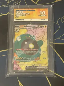 ACE 10 Iono’s Bellibolt EX 172/159 SR 2025 Journey Together Pokemon TCG - Image 1