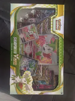 Pokemon Shaymin v Star Premium Collection Box, Sealed, 8 Booster Packs - Image 1