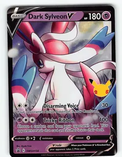 DARK SYLVEON V SWSH134 PROMO SWSH BLACK STAR POKEMON NM - Image 2
