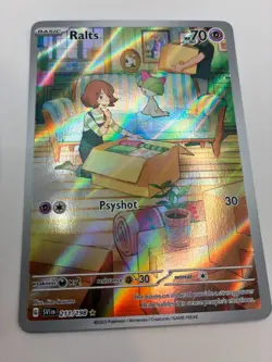 Holo Ralts - 211/198 Illustration Rare Scarlet & Violet Base Set Pokemon TCG - Image 1