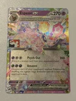 Play! Pokemon Prize Packs Series 7 Espeon ex 034/131 Holo Rare - Image 1