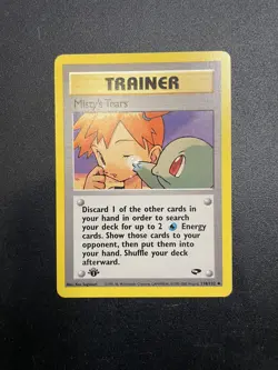 Misty's Tears | 118/132 | 1st Edition | Gym Challenge | Pokemon Card | NM - Image 1