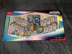 Pokemon Prismatic Evolutions Lucario ex & Tyranitar ex Premium Collection Box - Image 1