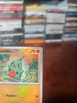 Larvitar 047/131 - Pokemon SV Prismatic Evolutions - Masterball Holo Common (NM) - Image 3