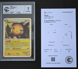 Carte Pokemon - Raichu 83/90 Prime HS Indomptable : Grade par CCC Grading note 7 - Image 2