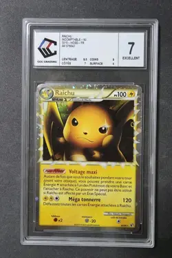 Carte Pokemon - Raichu 83/90 Prime HS Indomptable : Grade par CCC Grading note 7 - Image 3
