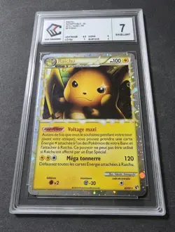 Carte Pokemon - Raichu 83/90 Prime HS Indomptable : Grade par CCC Grading note 7 - Image 4