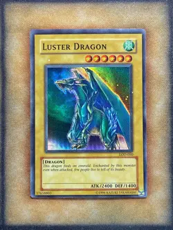 Yugioh Luster Dragon LOD-050 Super Rare NM - Image 1