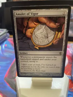 Wizards Amulet of Vigor Worldwake Regular Artifact Card English 121/145 - Image 1