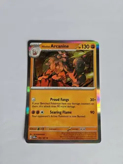 Pokemon Card Hisuian Arcanine 100/167 Holo Twilight Masquerade Near Mint - Image 1