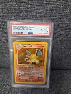 Charizard Holo 1999 4/102 Holo 4 PSA 6 Pokemon Card TCG Vtg Base Set Foil 💥🔥 - Image 2