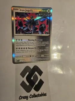Pokemon Card Iron Jugulis 158/182 Paradox Rift Holo Mint Condition - Image 1