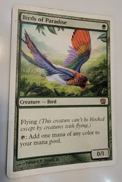 MTG Birds of Paradise - 8th Edition Magic the Gathering Card # 233 - Image 1