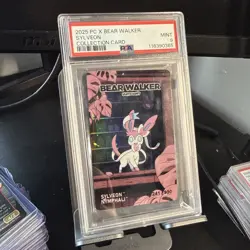 PSA 9 2025 POKEMON CENTER X BEAR WALKER COLLECTION CARDS SYLVEON 241/930 - Image 1