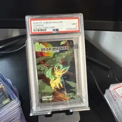 PSA 9 2025 POKEMON CENTER X BEAR WALKER COLLECTION CARDS LEAFEON 215/720 - Image 1