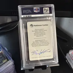 PSA 9 2025 POKEMON CENTER X BEAR WALKER COLLECTION CARDS LEAFEON 215/720 - Image 2