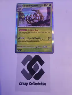 Pokemon Cards Brambleghast 021/162 Temporal Forces Holo Mint Condition Card - Image 1