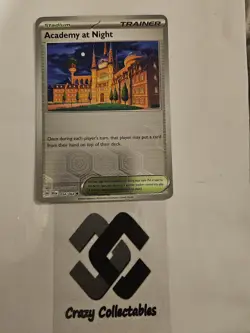 Pokemon Card Academy At Night 054/064 Shrouded Fable Reverse Holo Trainer Rare - Image 1
