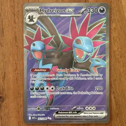 Pokemon TCG Hydreigon EX 161/086 Full Art Ultra Rare White Flare NM Card - Image 1