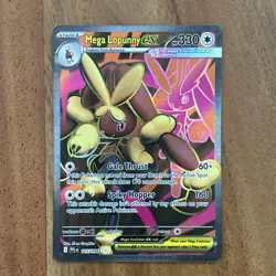 Pokemon TCG Mega Lopunny Ex 115/094 Phantasmal Flames Ultra Rare NM Card - Image 1