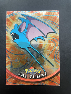 Zubat #41 Holo Pokemon Topps Series 1 Card (Blue Label) LP - Image 1