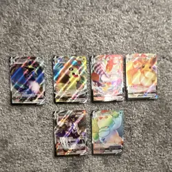 Pokemon VMAX Holo Card Lot Sword & Shield Set - 6 Cards incl. Eevee, Morpeko - Image 1