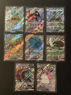 8x Pokemon Japanese Shiny Treasure Sv4a SSR Card Bundle - Image 1