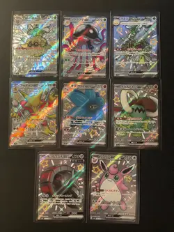 8x Pokemon Japanese Shiny Treasure Sv4a SSR Card Bundle - Image 2